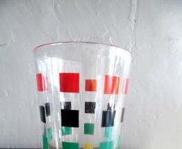 5 verres à orangeade vintage