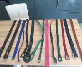 lot de ceintures vintage 