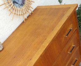 Commode vintage scandinave pieds compas 