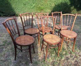 Lot de 6 chaises bistrot 