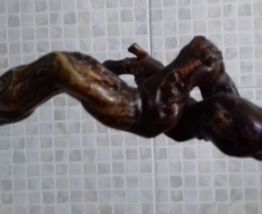 Plateau bois et cep de vigne. 