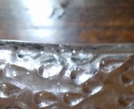 Plats en verre -service à fraises 