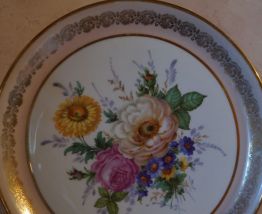 plat porcelaine vintage