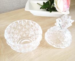 Bonbonnière ananas en cristal. 