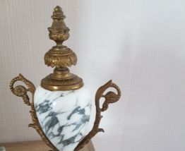 Cassolettes marbre et bronze