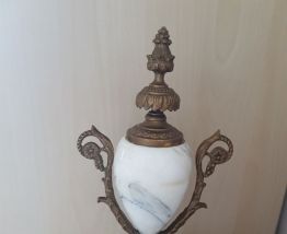 Cassolettes marbre et bronze