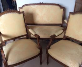 canapé et lot de fauteuils