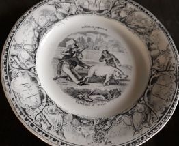 3 Assiettes parlantes Creil et Montereau 