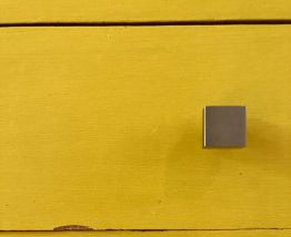 Commode vintage jaune années 50 / 60