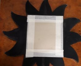 petit miroir soleil 70s