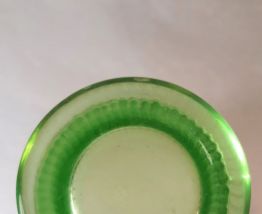 Vase cannelé en verre Ouraline bullée et cannelévintage