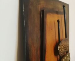 Tableau métal et bois