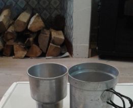 Pot à café aluminium XXème 