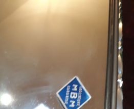 plateau miroir art deco verre biseauté 