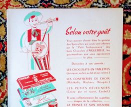 Ancien protège-cahier publicitaire " Chocolat Aiguebelle"