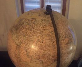 Globe Terrestre de Standing Girard-Barrère&amp;Thomas 1950s
