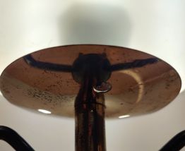 Lampe circa 1960 opaline/laiton