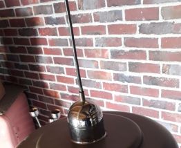 suspension   1970  vintage brun  mat et chr