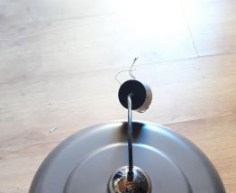 suspension   1970  vintage brun  mat et chr