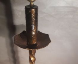 beau pied lampadaire fer forge 1960 a 70s ,tres lourd 10kg  