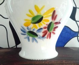 Jolie suspension en opaline vintage