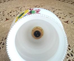 Jolie suspension en opaline vintage