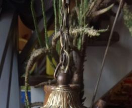  Suspension ancienne en verre ( Années 50 )