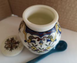 ancien moutardier ceramique 