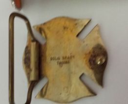 Boucle de ceinture vintage FD (pompiers) USA années 70" uniq
