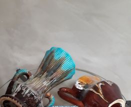 lot de 3 vases et ceramiques 1950 a70s  ,lava, granitè, vern