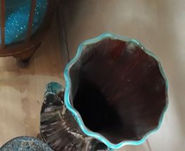 lot de 3 vases et ceramiques 1950 a70s  ,lava, granitè, vern