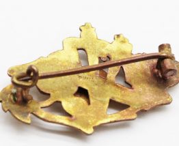 Broche vierge Marie vintage