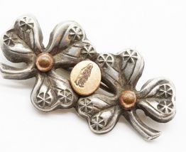 Broche vierge Marie Vintage