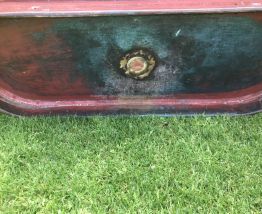 Baignoire en cuivre étamé