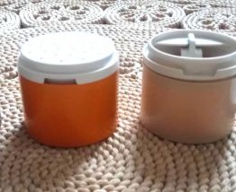 Set à condiments empilables Tupperware - vintage