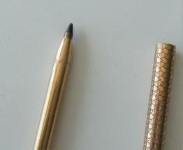Stylo miniature doré métal vintage "305"