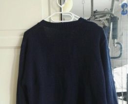 Gilet vintage bleu marine