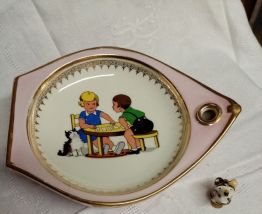 Assiette bébé en porcelaine de limoges
