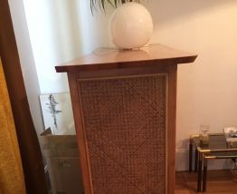 Bar vintage en rotin et bambou