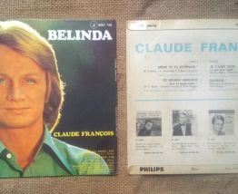 Lot de deux 45 tours de Claude François 