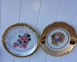 Assiettes dorées