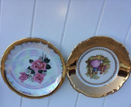 Assiettes dorées