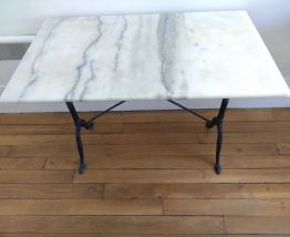 Table de bistrot ancienne en marbre