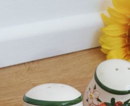 Salière et poivrière vintage.