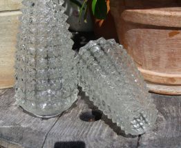 2 abat-jour tulipe seventies pour applique