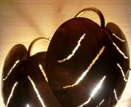 Applique murale métal