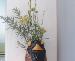 Cigale bouquetière, murale