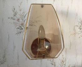 Ensemble suspension et  appliques Années 70