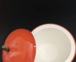 Seau à glaçons orange vintage 