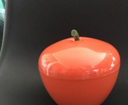 Seau à glaçons orange vintage 